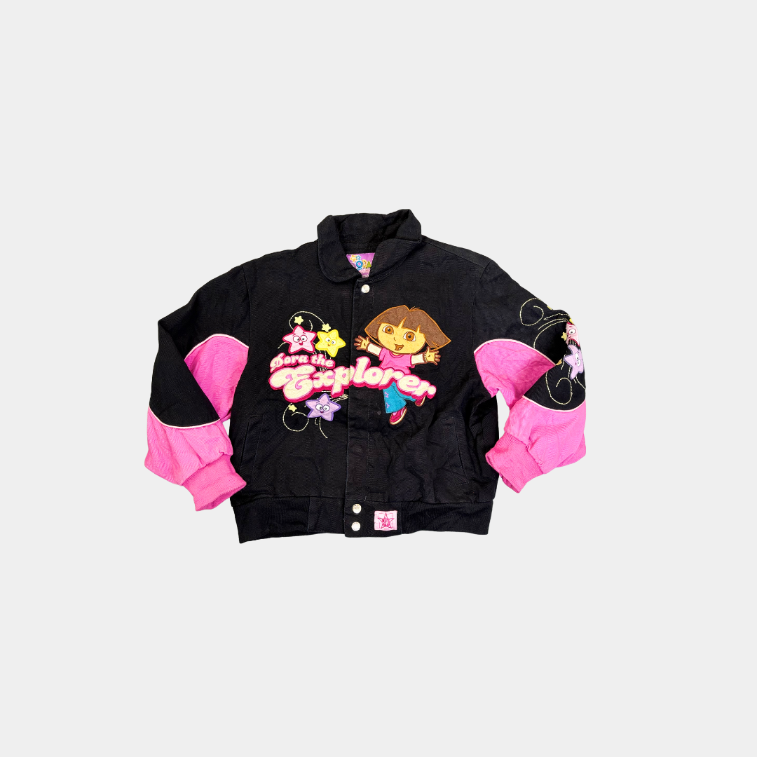 【ちゃむ】 Dora the Explorer レーシングジャケット Vintage Dora the Explorer Racing Jacket – ATOMIC WORLD
