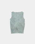 Vintage Grey Pleated Ruched Top