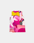 Vintage Kenzo Pink Abstract Sleeveless Top