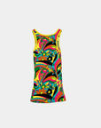 Vintage Kaleidoscopic Summer Dress