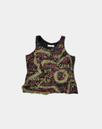 Vintage Punk Cropped Halter Top
