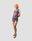 Rave State Micro Mini Skirt (Ink)