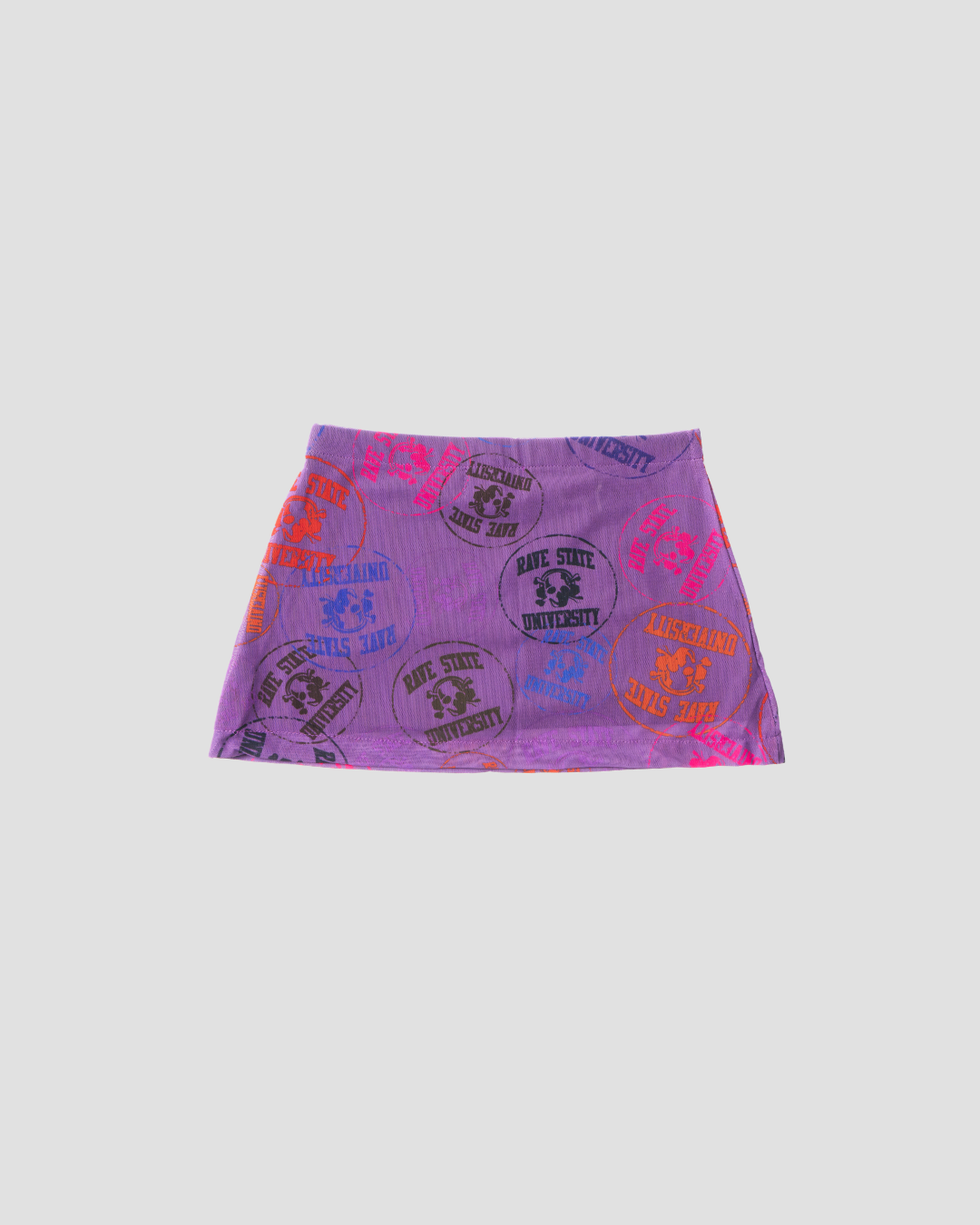 Rave State Mico Mini Skirt (Deep Purple)