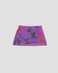 Rave State Mico Mini Skirt (Deep Purple)