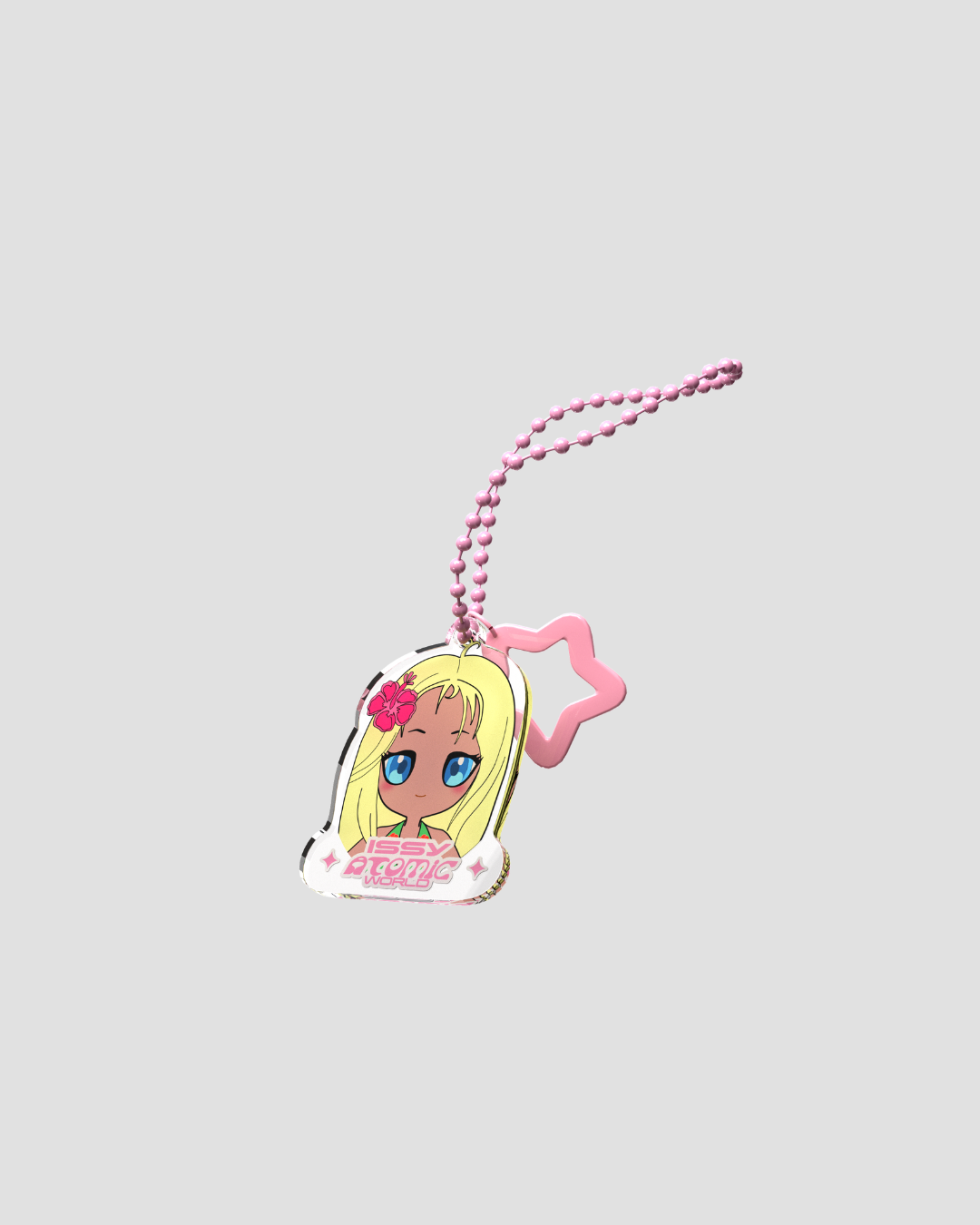 Girl World Keychain