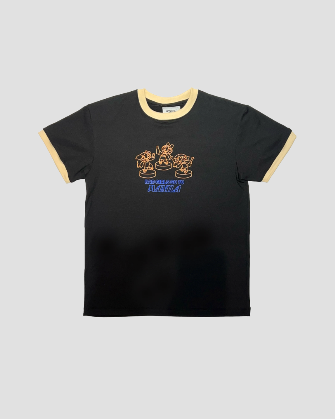 Bad Girls Ringer Tee (Cream)