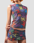 Rave State Micro Mini Skirt (Ink)