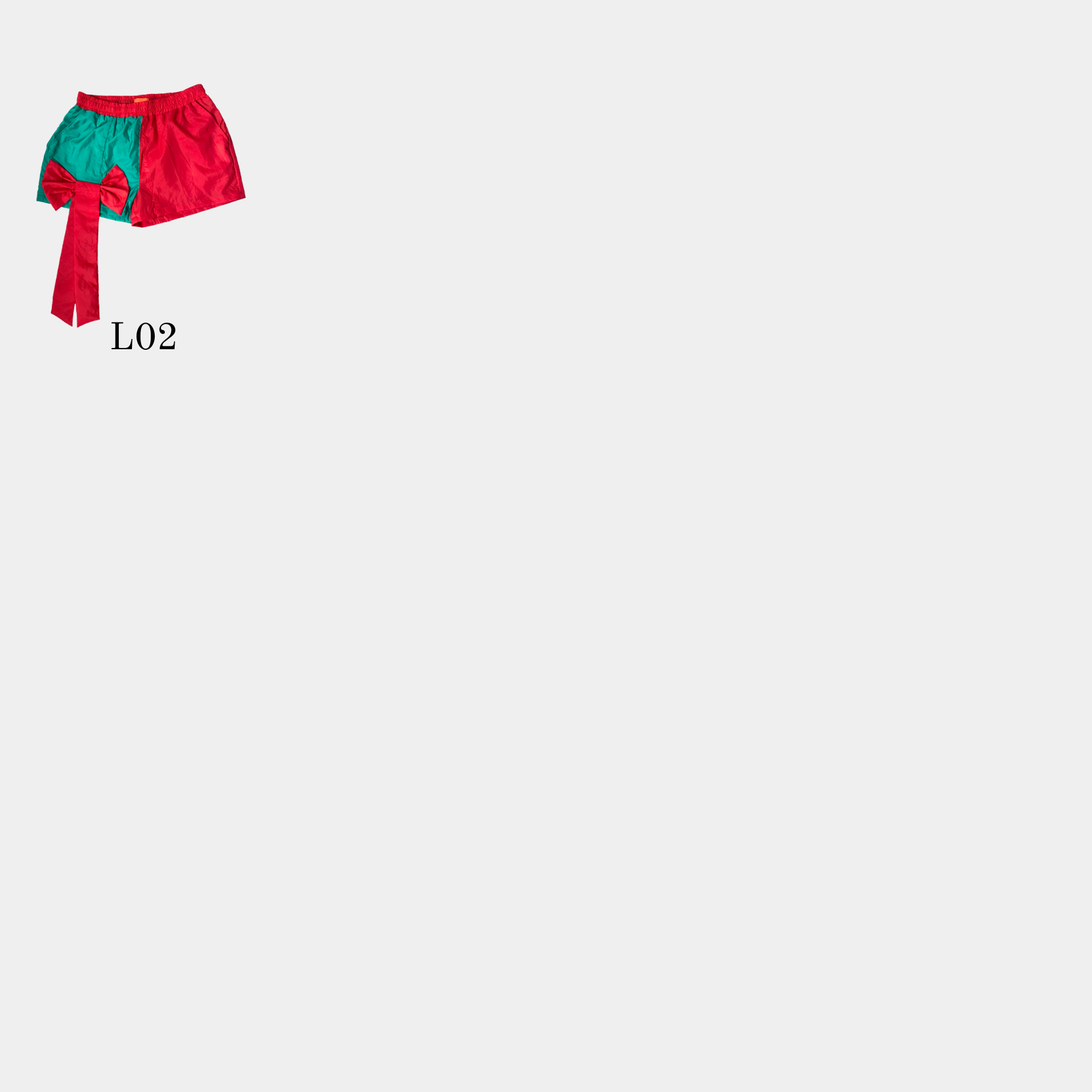 ONE-OFF BOW SHORTS (LARGE)